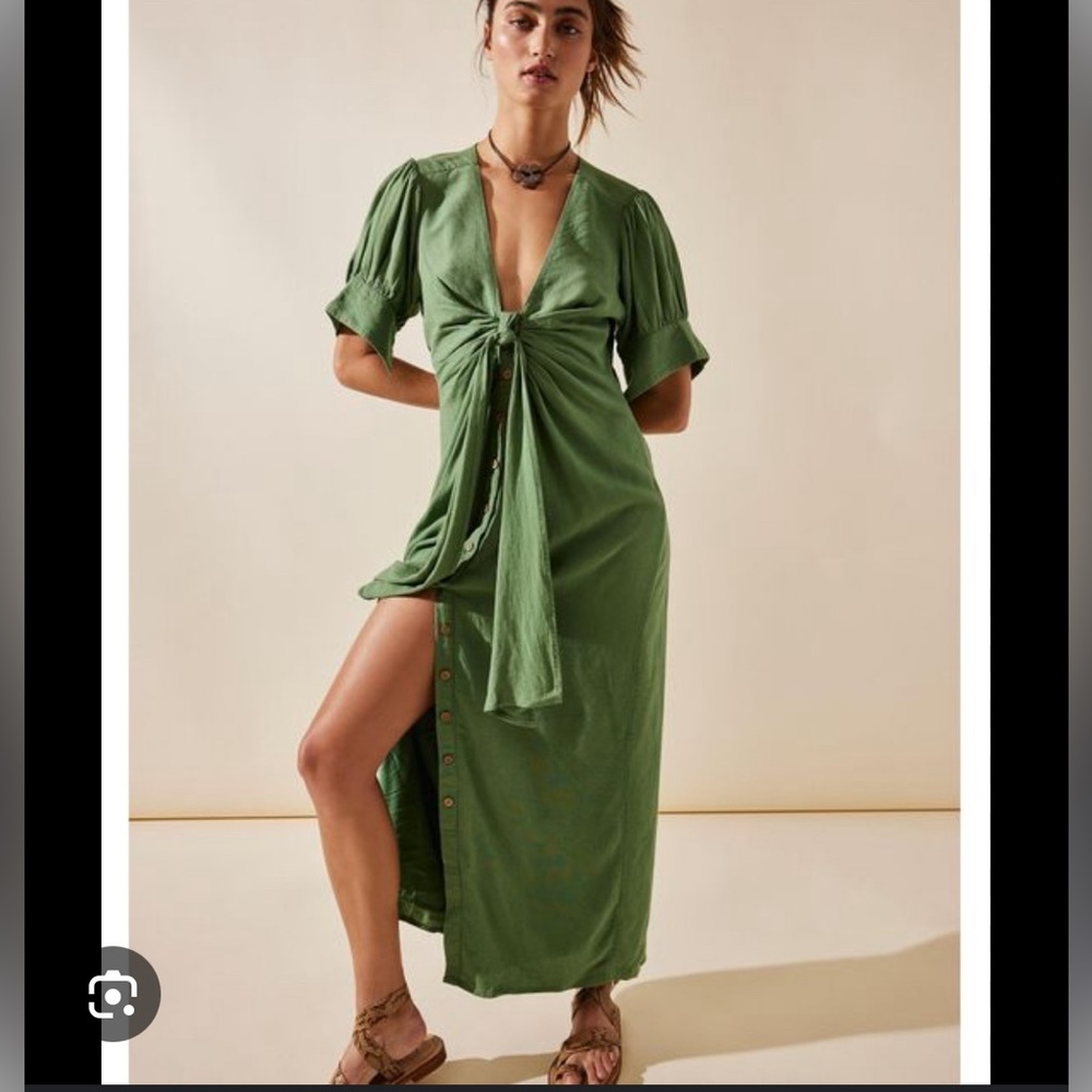 NWOT FREE PEOPLE VINTAGE SUMMER MIDI DRESS